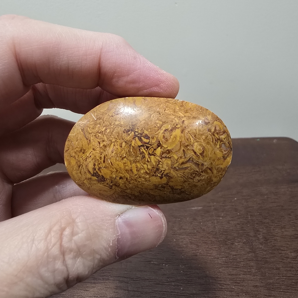 Calligraphy Stone Crystal Palmstone #B